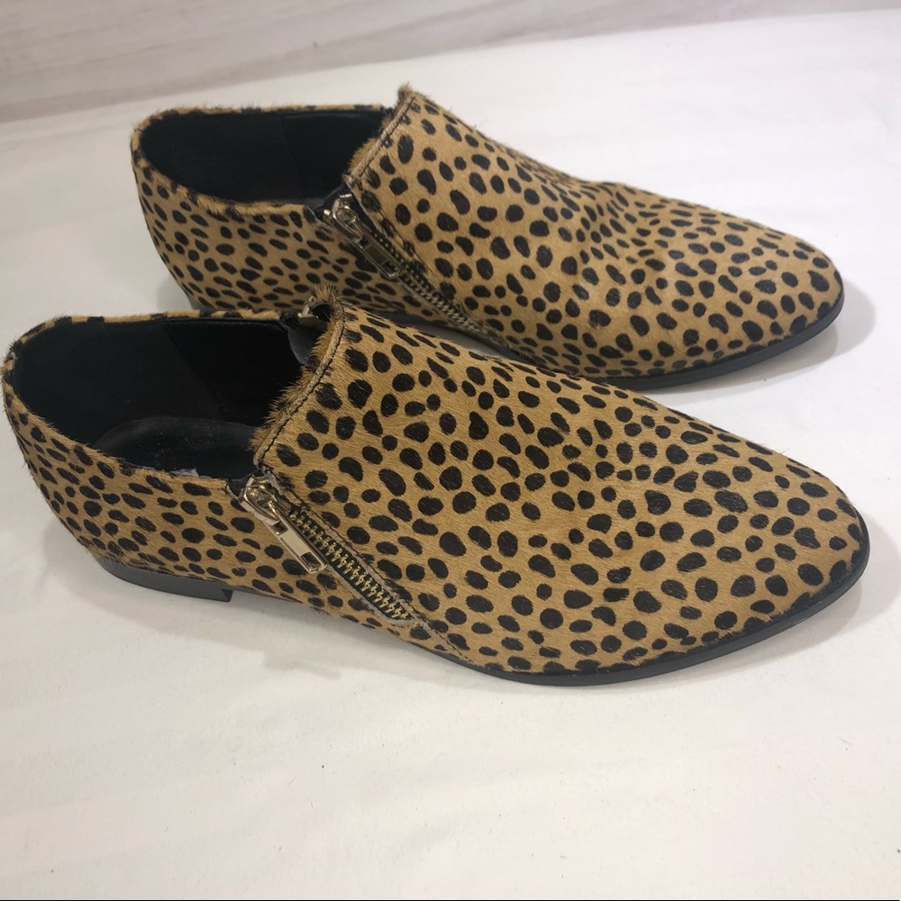 Sole Society Cheetah Print Hair Loafers